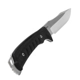 SOG - Pillar, Fixed Blade Knife, 5" Clip Point Straight Edge, Stonewashed Finish, Silver, Includes Kydex Sheath