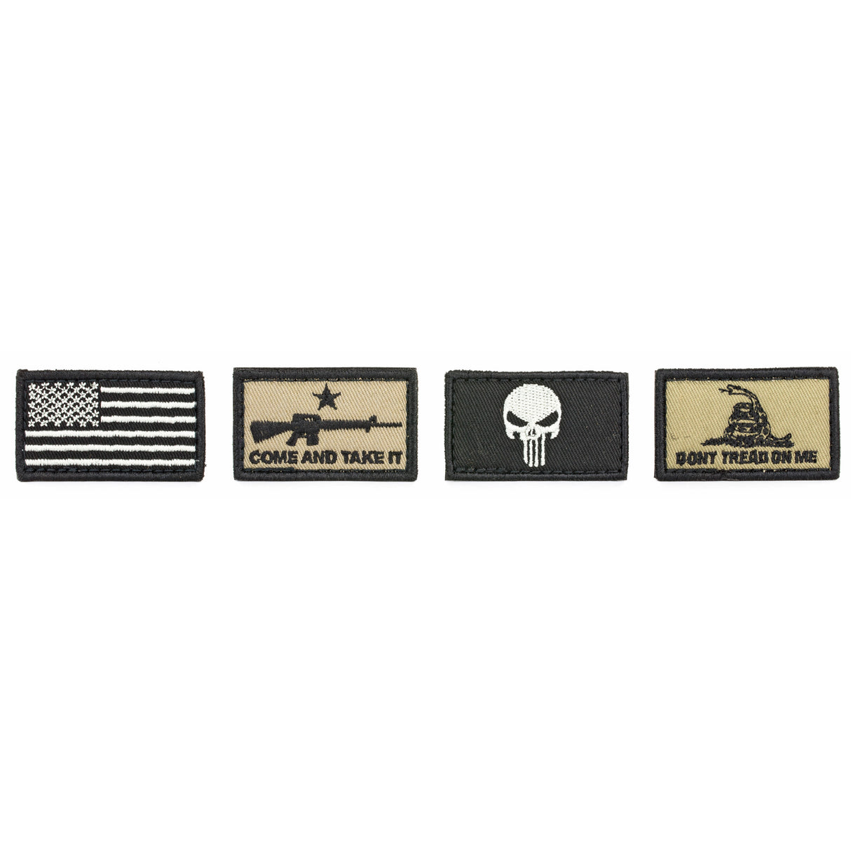 Walkers - PATRIOT PATCH KIT – 4 Assorted Patches (American Flag Version)