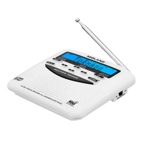 Midland - WR120 NOAA Weather Alert Radio With Alarm & Backup