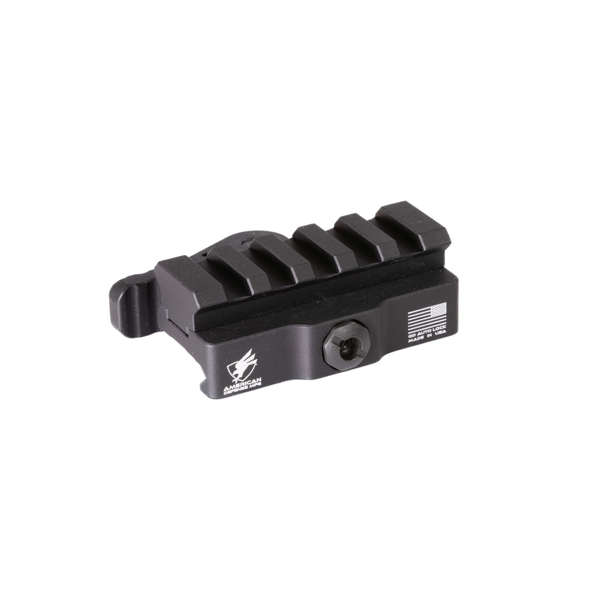American Defense Mfg. - Picatinny Riser Mount, Black, 5-Lug