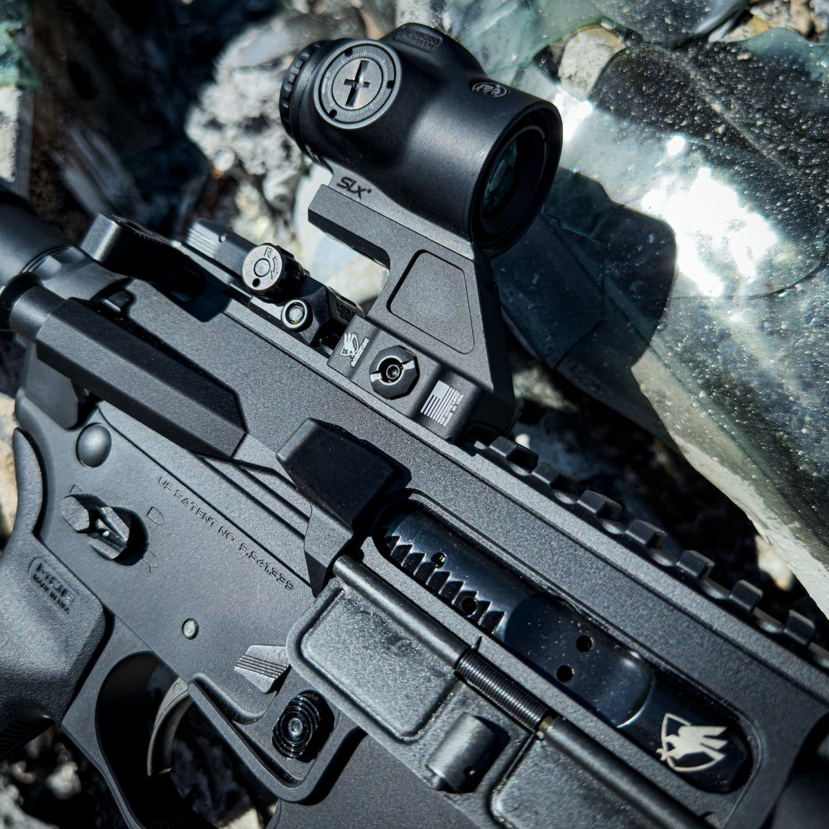 American Defense - AD-B2 Cantilever Mini ACOG QD Mount, Black