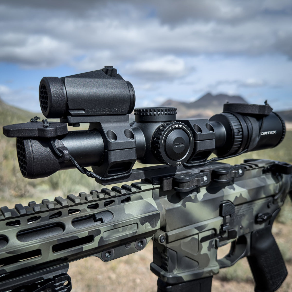 American Defense - AD-Delta-C Cantilever Mount 1.7" Black 30mm