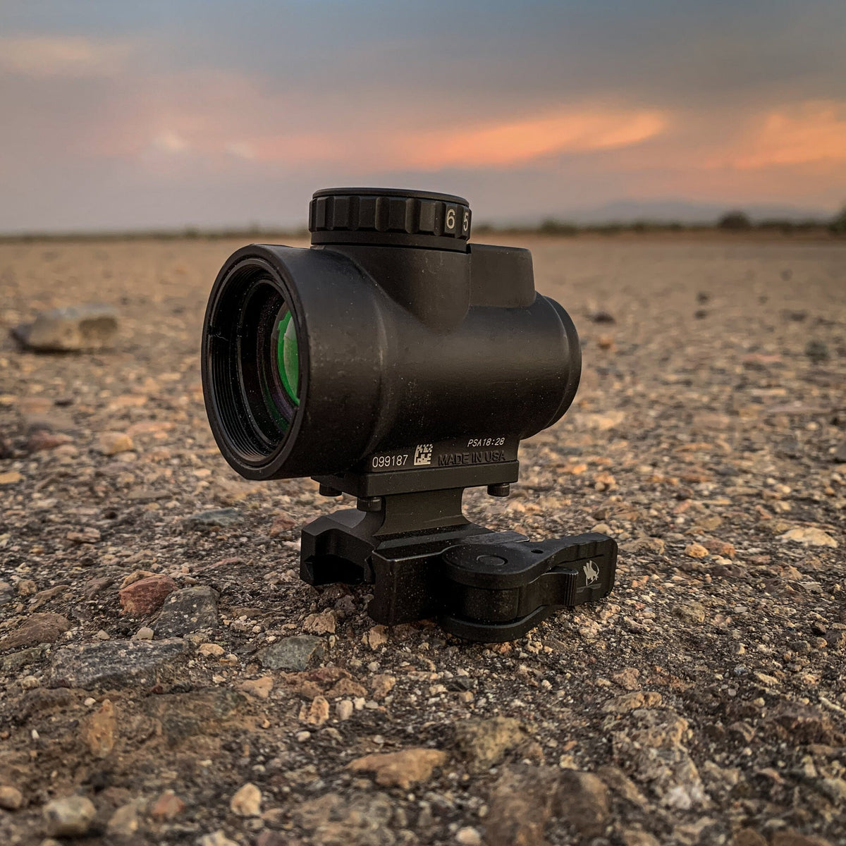 American Defense - Trijicon MRO Lightweight Mount, Tac Lever, Low