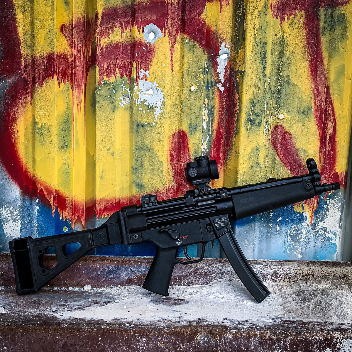 American Defense - Trijicon MRO Lightweight Mount, Tac Lever, Low