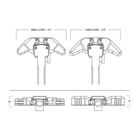 Aero Precision - AR-10 BREACH Ambidextrous Charging Handle - Black — view 4
