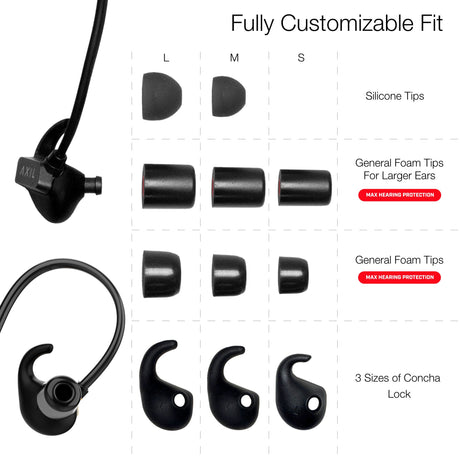 AXIL - GS Extreme 3.0 Electronic Ear Plugs - Black