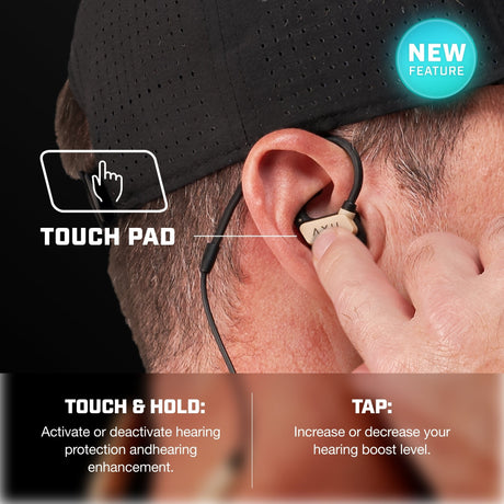 AXIL - GS Extreme 3.0 Electronic Ear Plugs - Black