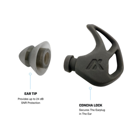 AXIL - X20 Earplugs in Red for Hearing Protection