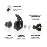 AXIL - X30i Earplugs in Bone White