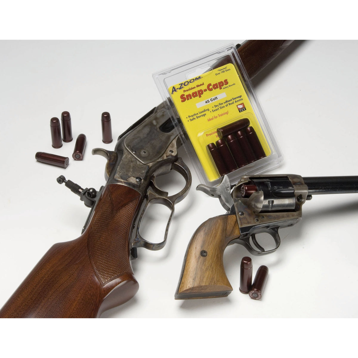 A-Zoom - Revolver Snap Caps for 45 Colt (6 Pack)