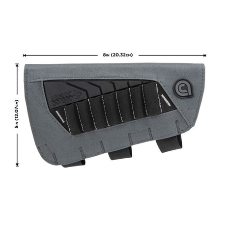 Allen – Next Shot Bridger Buttstock Cartridge Carrier, 7-Round Gray