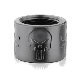 Backup Tactical - Punisher Skull X Thread Protector 1/2x28 - Black