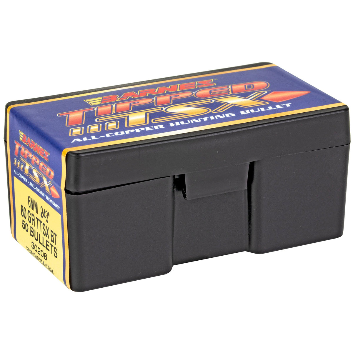 Barnes - 0.243" 6MM TTSX 80 GR BT Bullets - 50 Count