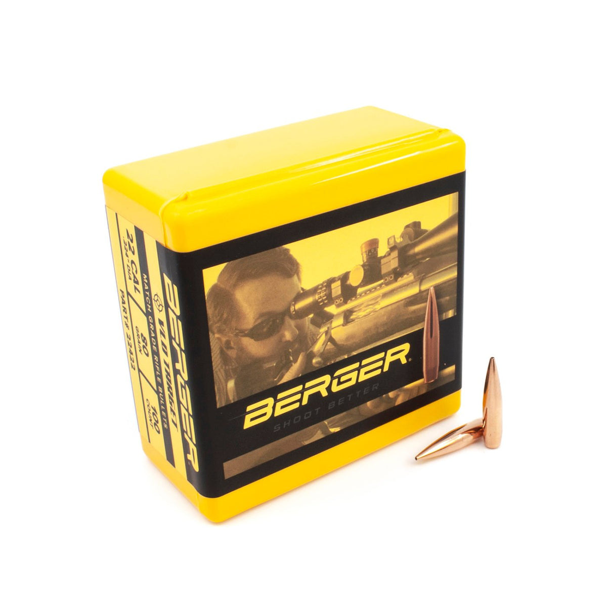 Berger Bullets - 22 Cal 80 Grain VLD Target Rifle Bullet - 100 ct