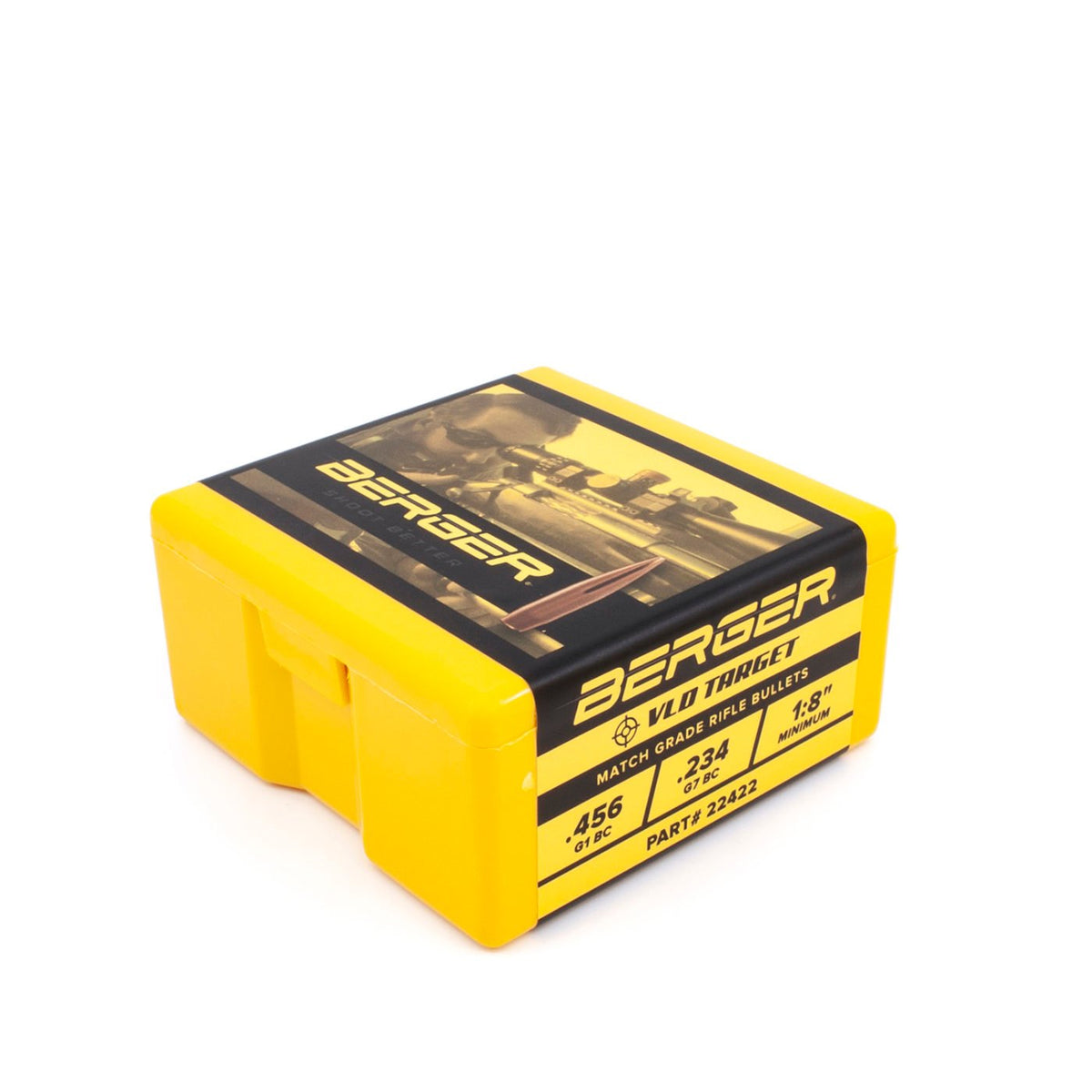 Berger Bullets - 22 Cal 80 Grain VLD Target Rifle Bullet - 100 ct