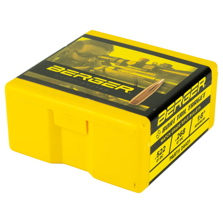 Berger Bullets - 6 mm 108 Grain BT Target Rifle Bullet - 100 ct