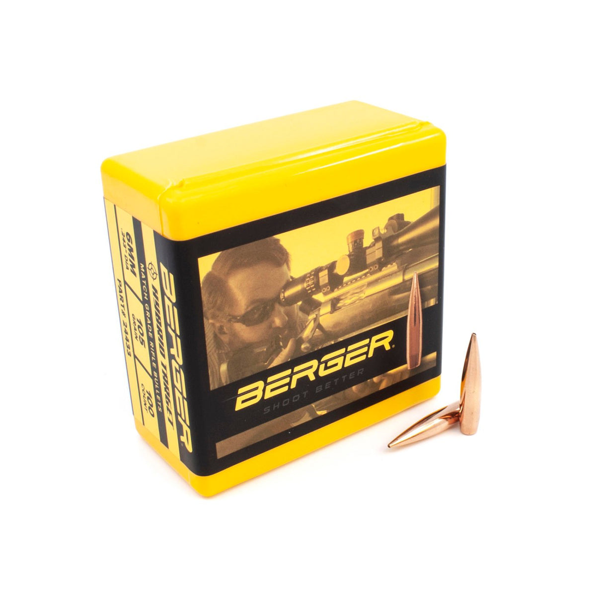 Berger Bullets - 6 mm 105 Grain Hybrid Target Rifle Bullet - 100 ct