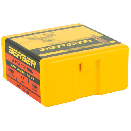 Berger Bullets - 6 mm 87 Grain VLD Hunting Rifle Bullet - 100 ct