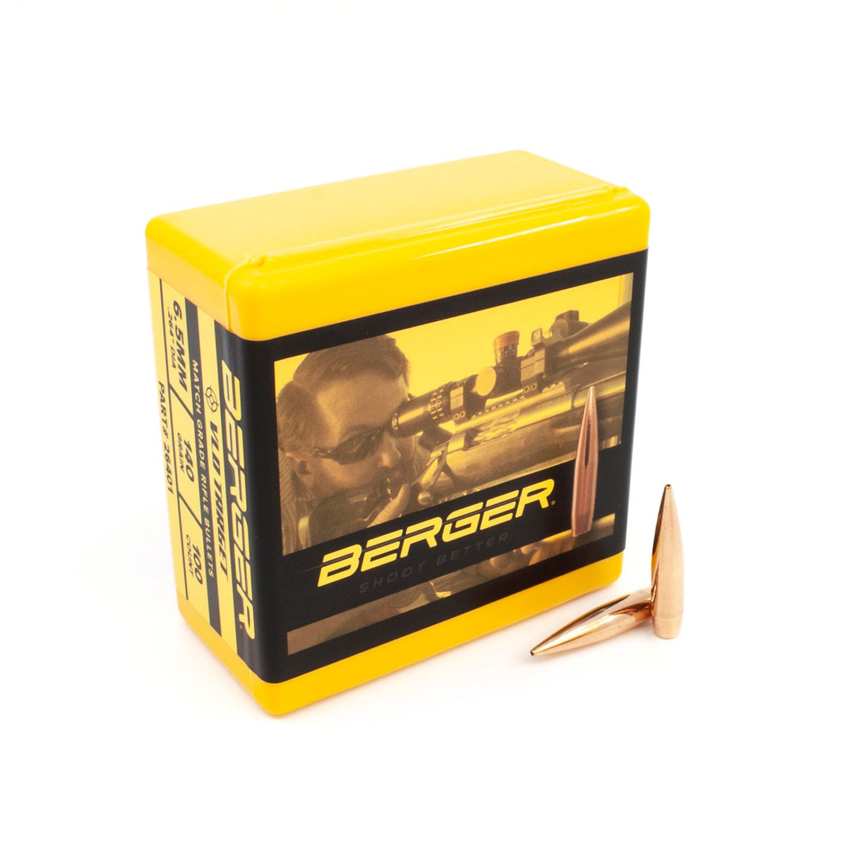 Berger Bullets - 6.5 mm 140 Grain VLD Target Bullet - 100 ct