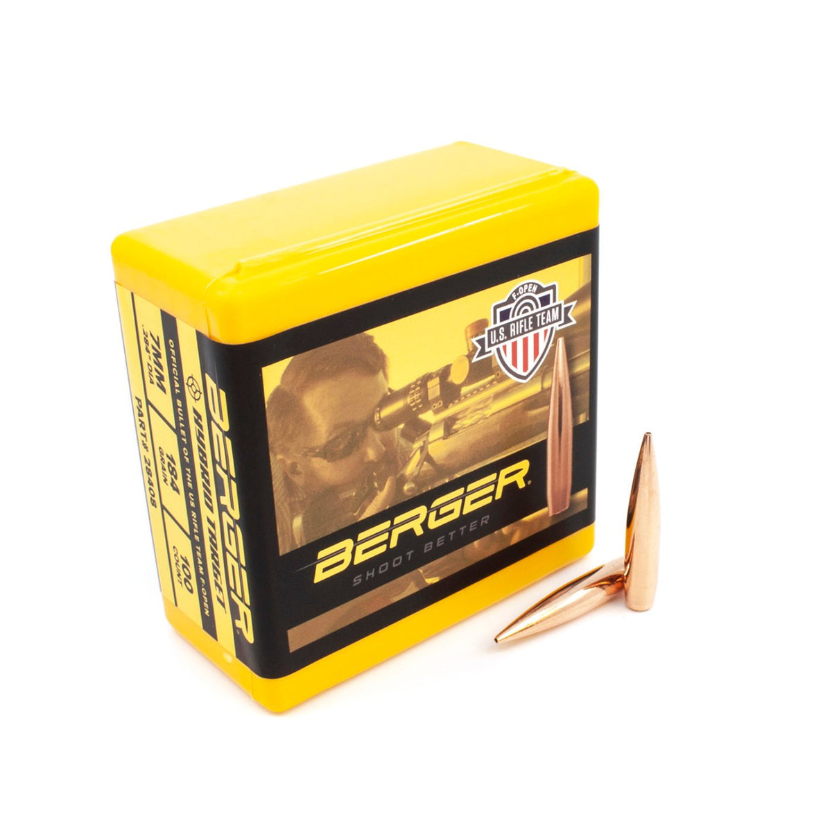 Berger Bullets - 7 mm 184 Grain F-Open Hybrid Target Bullets