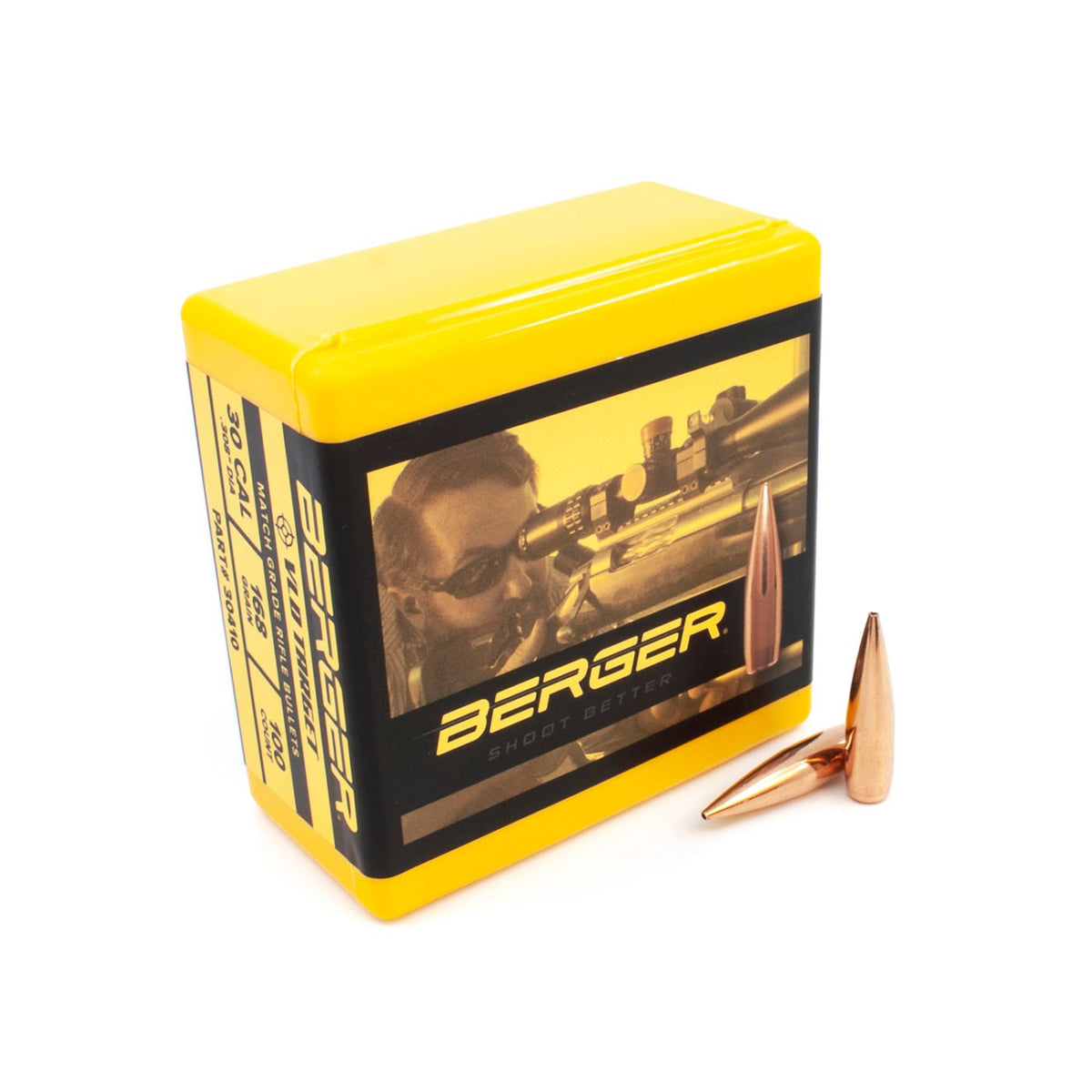 Berger Bullets - 30 Cal 168 Grain VLD Target Rifle Bullet - 100 ct
