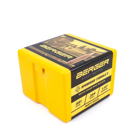 Berger Bullets - 30 Caliber 215 Grain Hybrid Target Bullets - 100 ct
