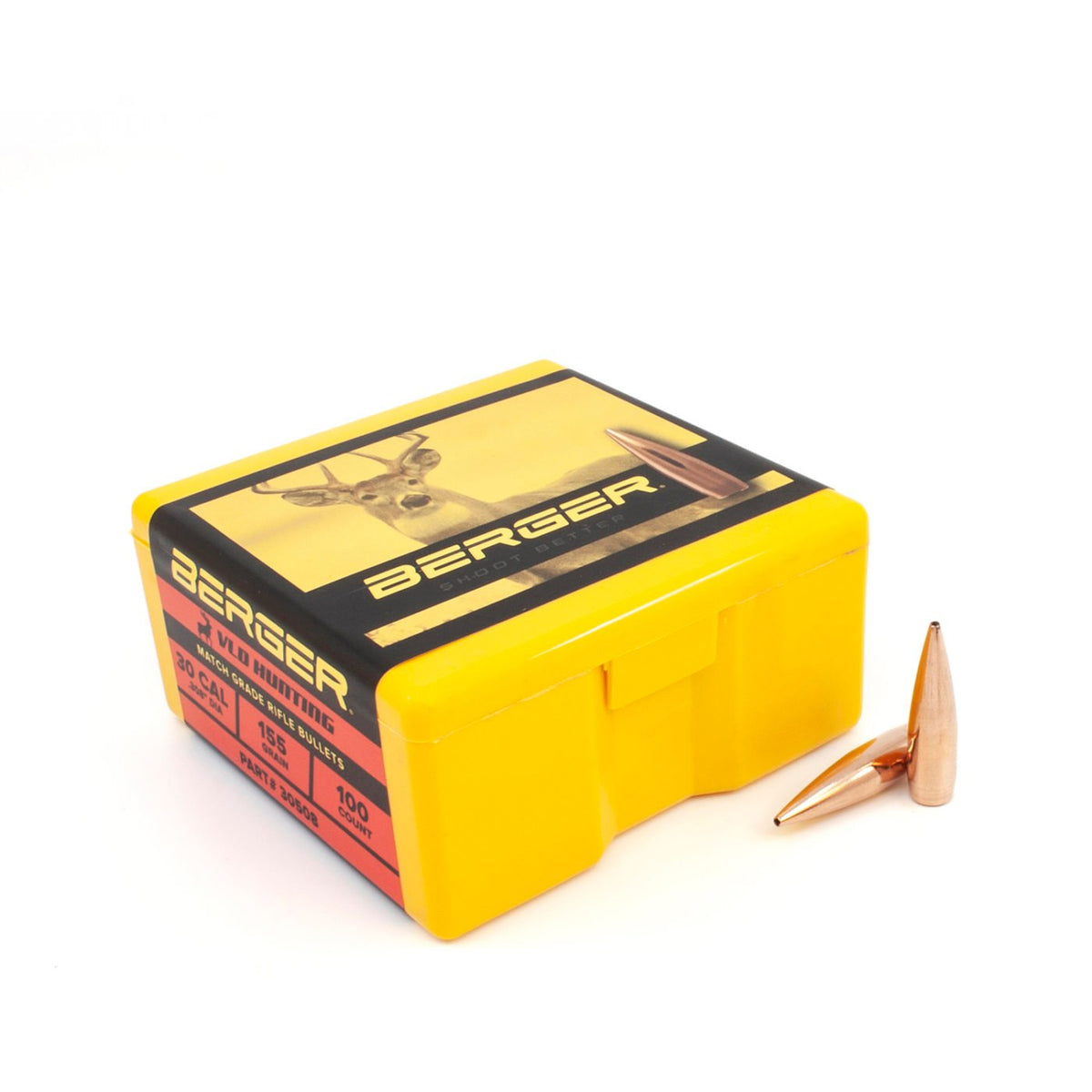 Berger Bullets - 30 Cal 155 Grain VLD Hunting Bullets - 100 ct