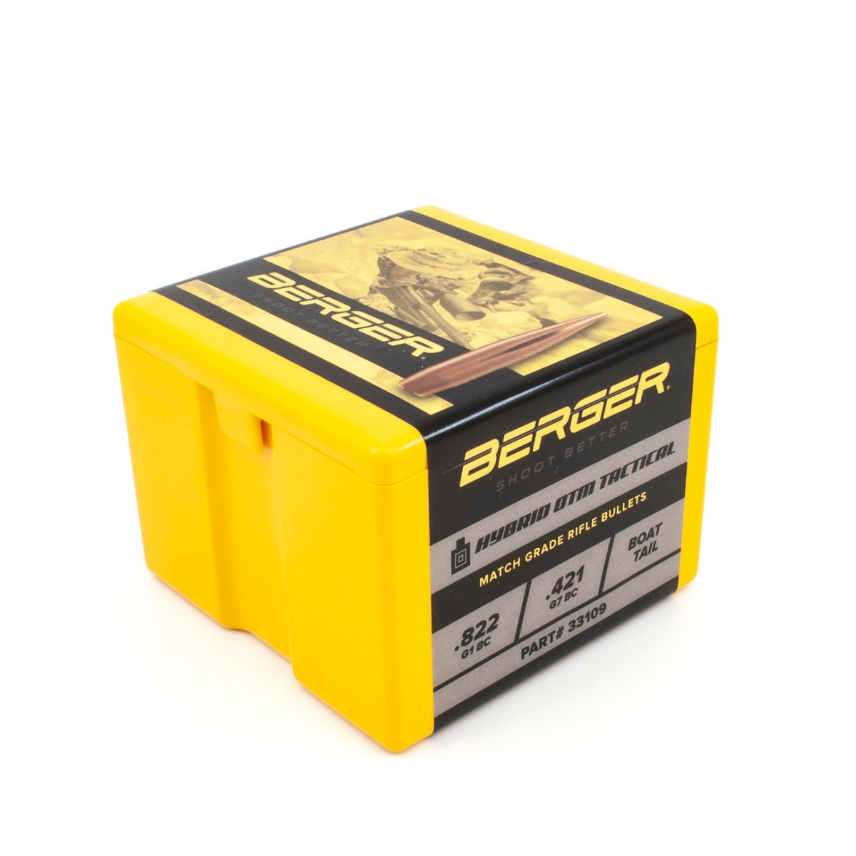 Berger Bullets - 338 Cal 300 Grain Hybrid OTM Tactical - 250 ct