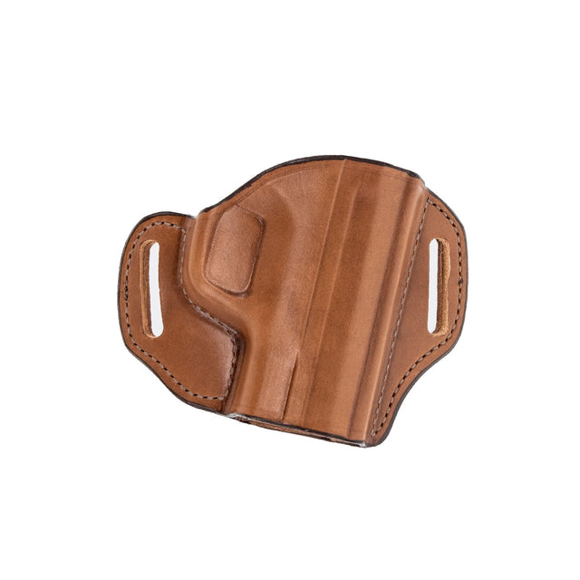 Bianchi - Remedy Belt Slide Holster, Tan Leather, Right Hand