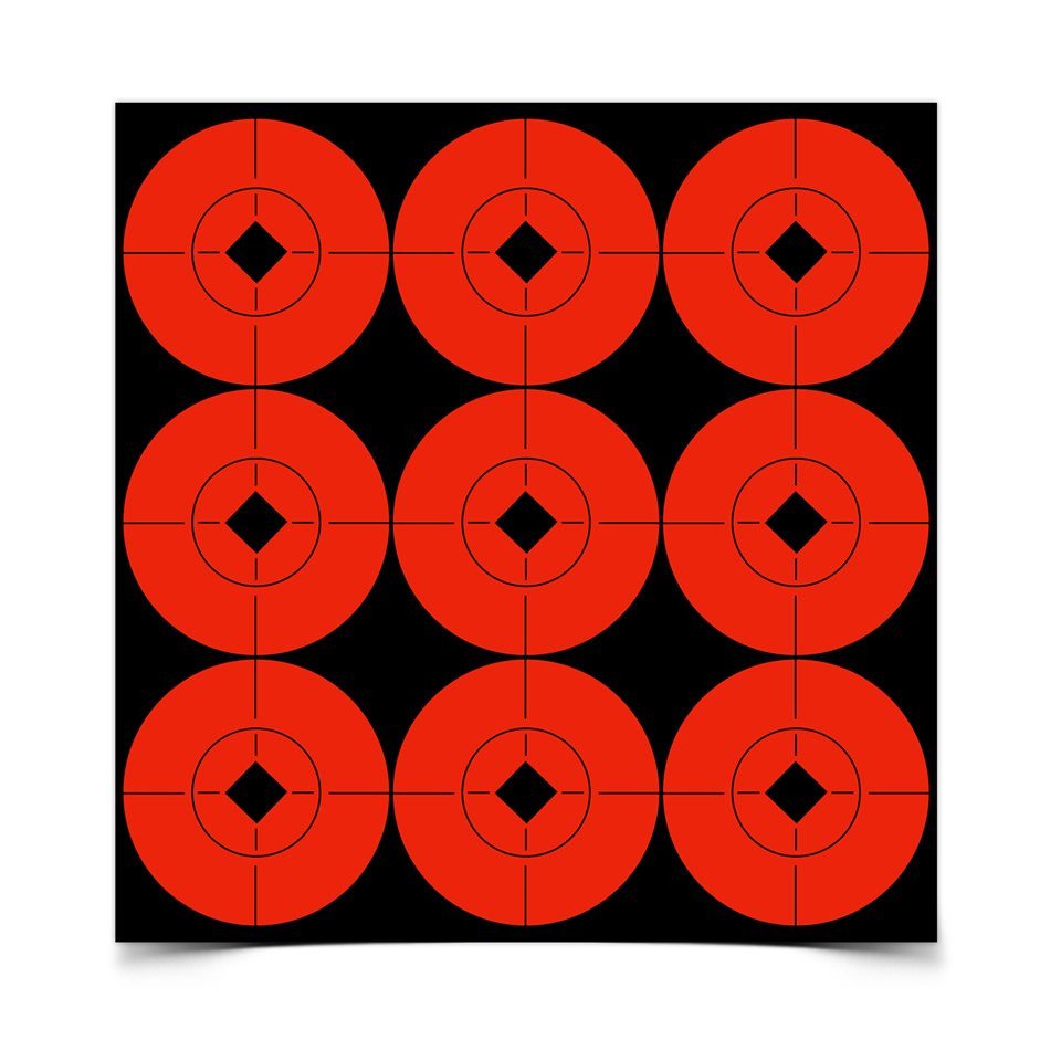 Birchwood Casey - Target Spots Orange 2 Inch, 90 Targets