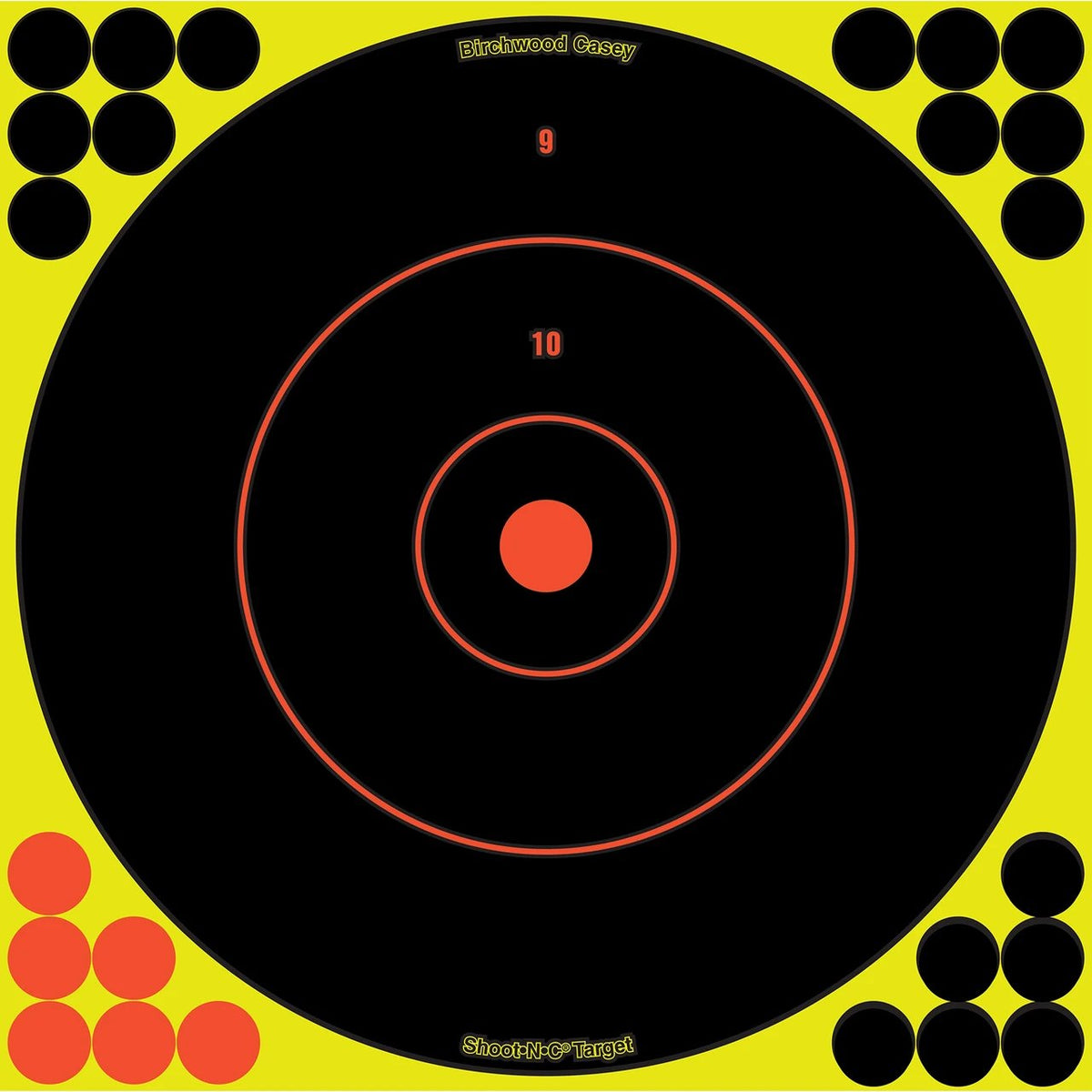 Birchwood Casey - Shoot•N•C 12 Inch Bull's-Eye Target - 5 Pack