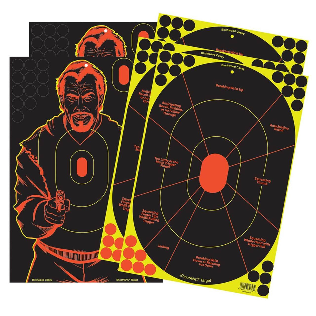 Birchwood Casey - Shoot-N-C 12 x 18 Inch Combo 5 Targets