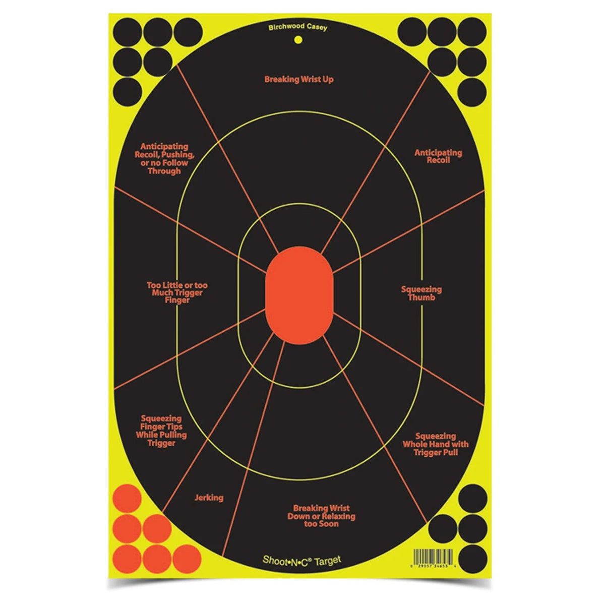 Birchwood Casey - Shoot-N-C 12x18 Handgun Trainer Target