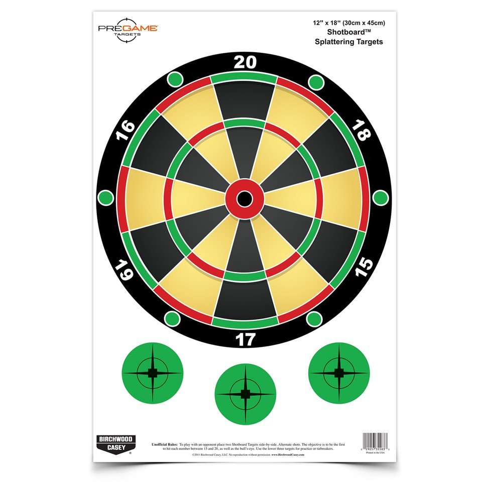 Birchwood Casey - PREGAME 12 x 18 Inch Shotboard Target - 8 Pack