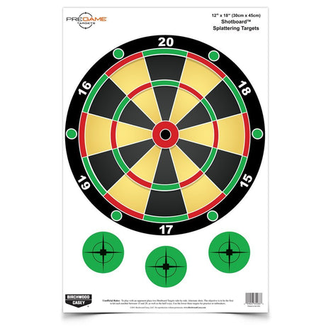Birchwood Casey - PREGAME 12 x 18 Inch Shotboard Target - 8 Pack