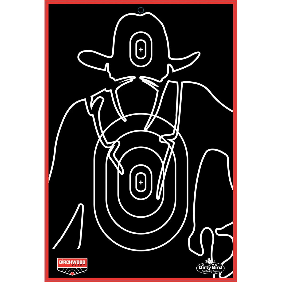 Birchwood Casey - 12" x 18" Gunslinger Silhouette Target, 6 Pack