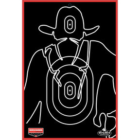 Birchwood Casey - 12" x 18" Gunslinger Silhouette Target, 6 Pack