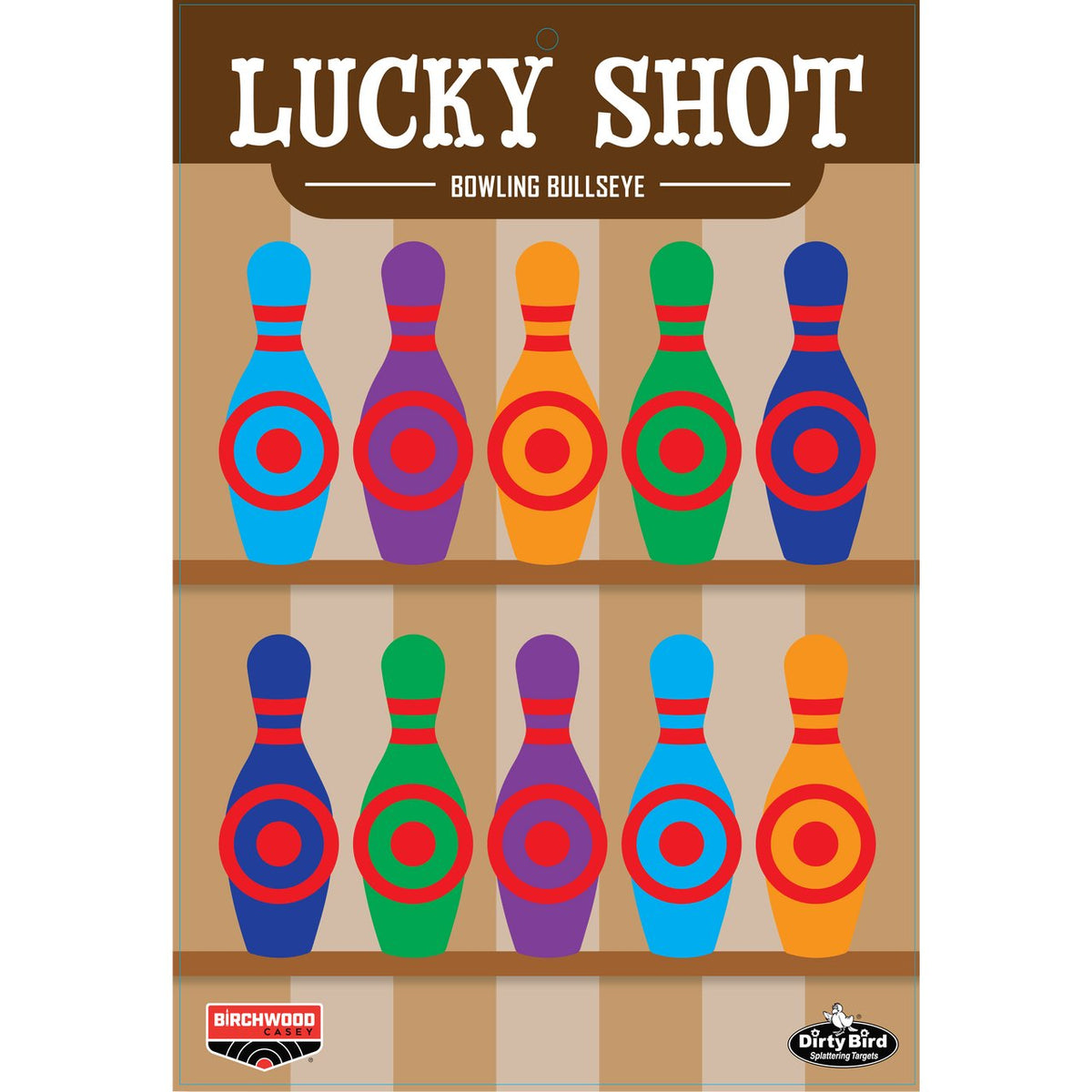 Birchwood Casey - 12" x 18" Lucky Shot Bowling Pins Target