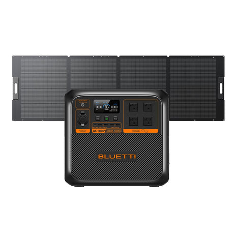 Bluetti - AC180P Solar Portable Power Station | 1,800W 1,440Wh
