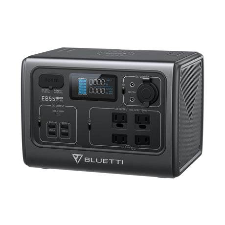 BLUETTI EB55 Portable Power Station | 700W 537Wh