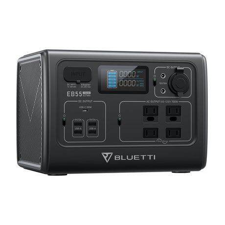 BLUETTI EB55 Portable Power Station | 700W 537Wh