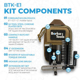Borka - Extended Tool Kit with 3pc Extension Bit Set