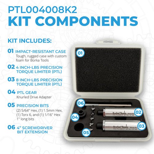 Borka - PTL Kit for Nightforce & Vortex (4 & 8 inch-lbs)
