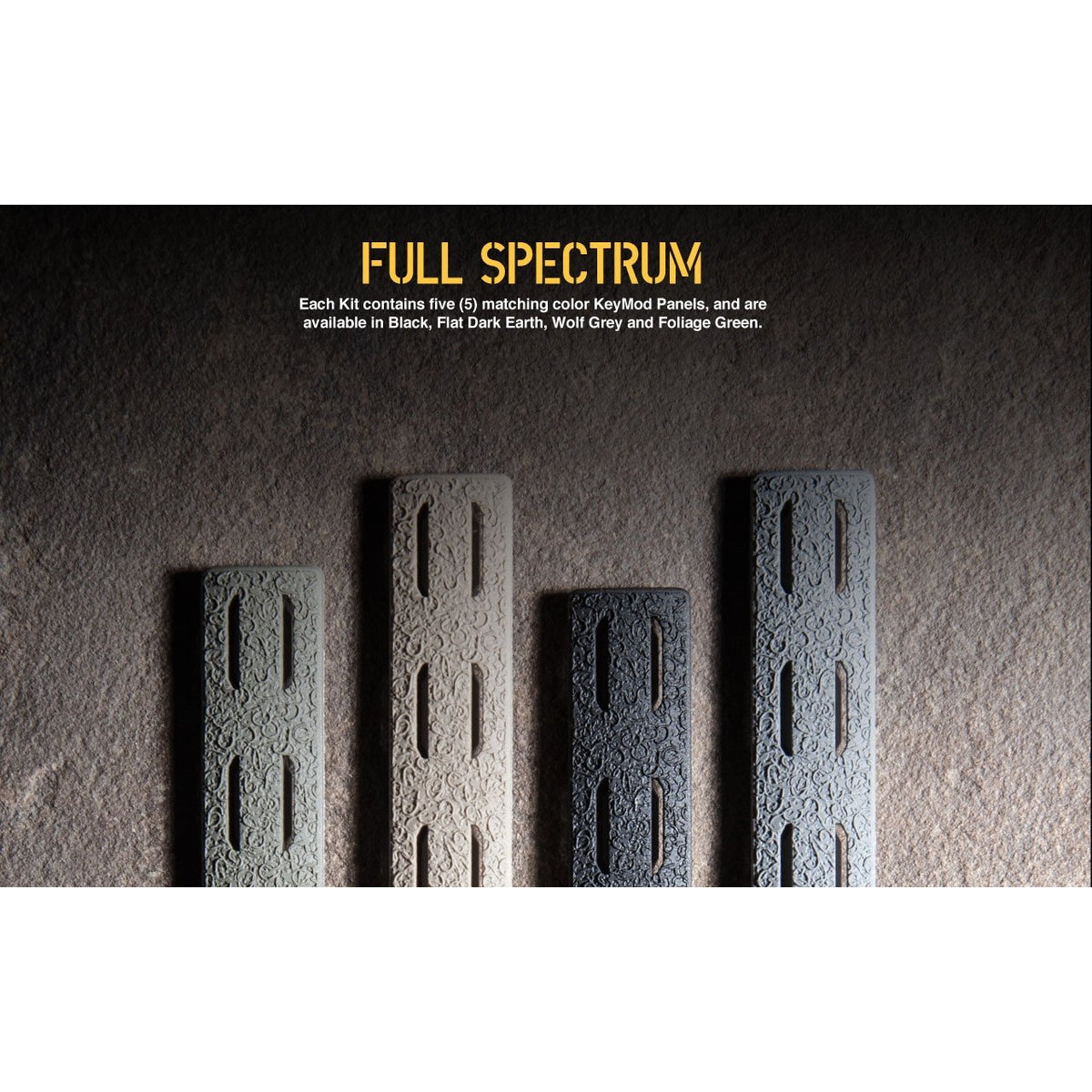 Bravo Company - BCM Gunfighter KeyMod Rail Panels 5 Pack - FDE
