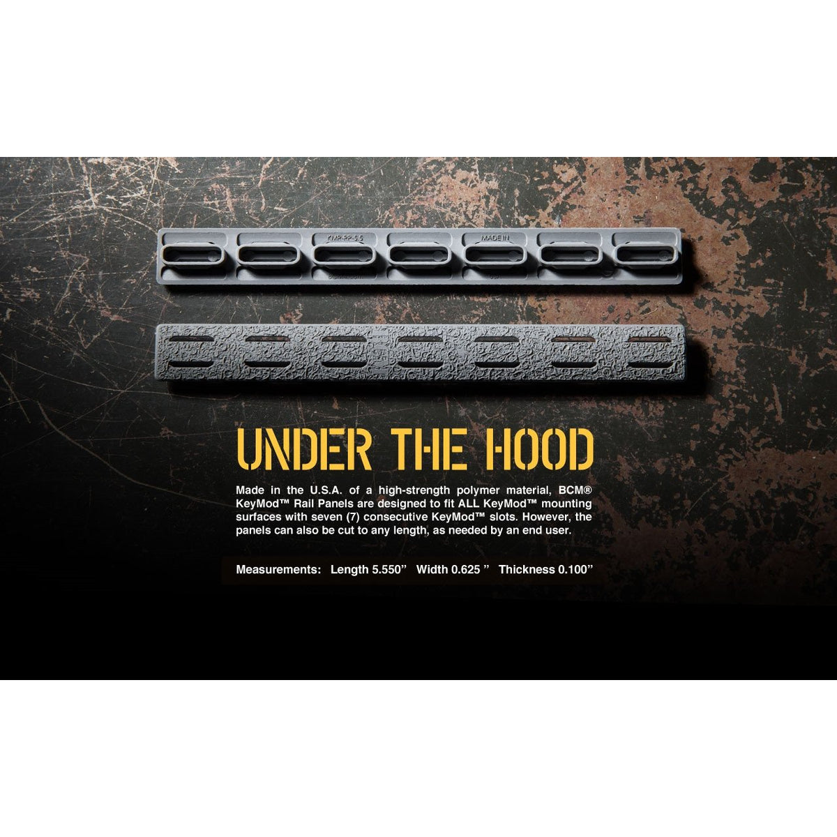 Bravo Company - BCM Gunfighter KeyMod Rail Panels 5 Pack - FDE