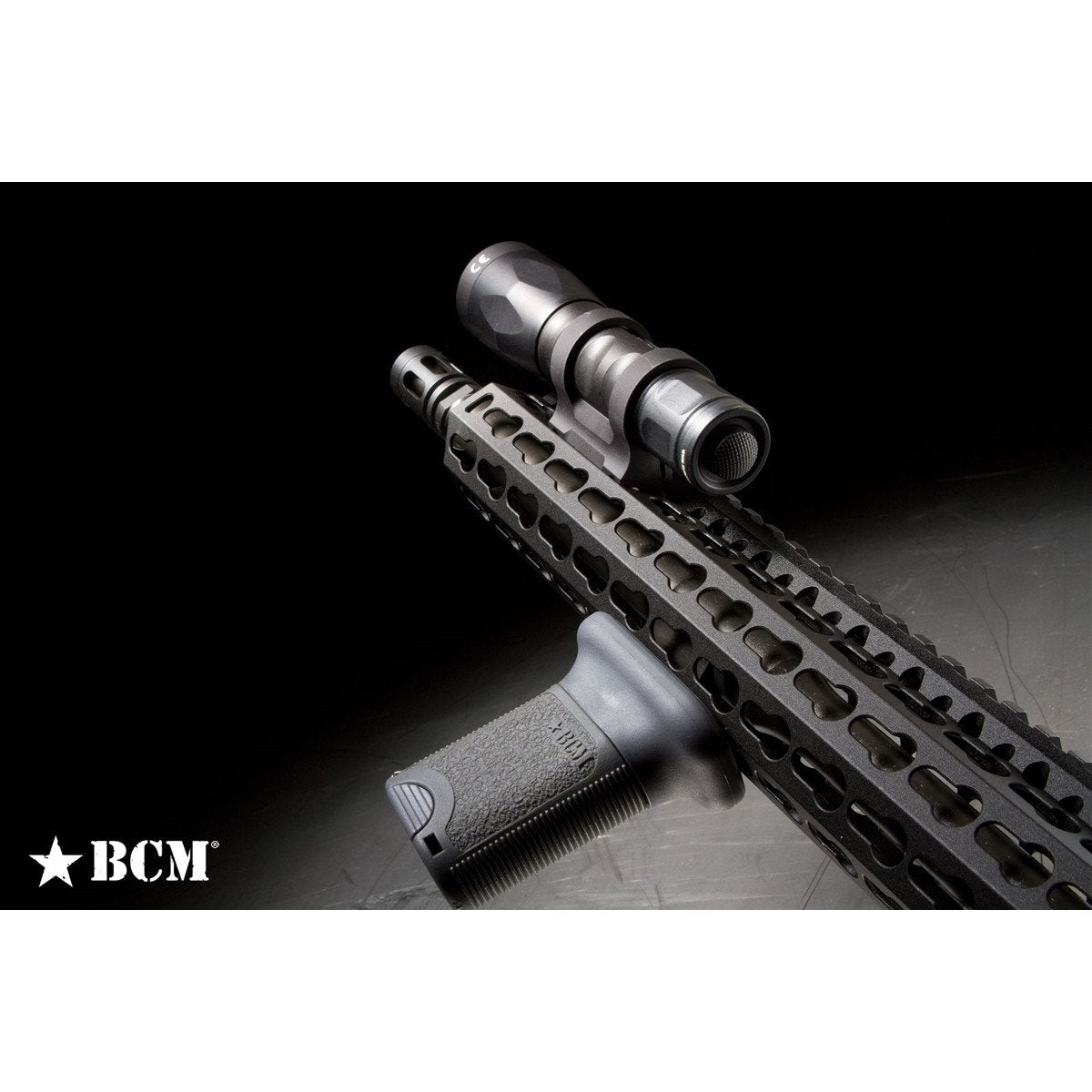 Bravo Company - BCMGUNFIGHTER 1" Ring Light Mount KeyMod Black