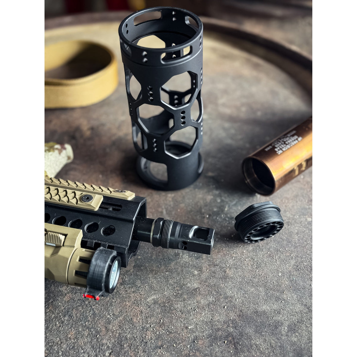 Breek Arms - Plan B Echo Single Port Muzzle Brake 1/2x28 TPI 9MM — view 6