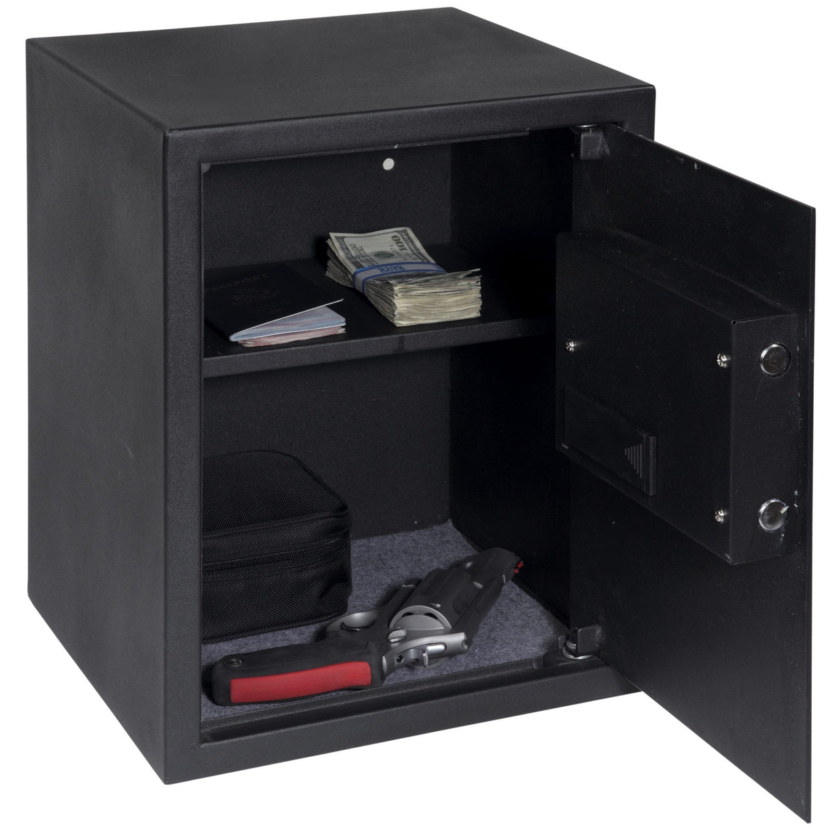 Bulldog Cases - Digital Pistol Vault with Shelf (Large)