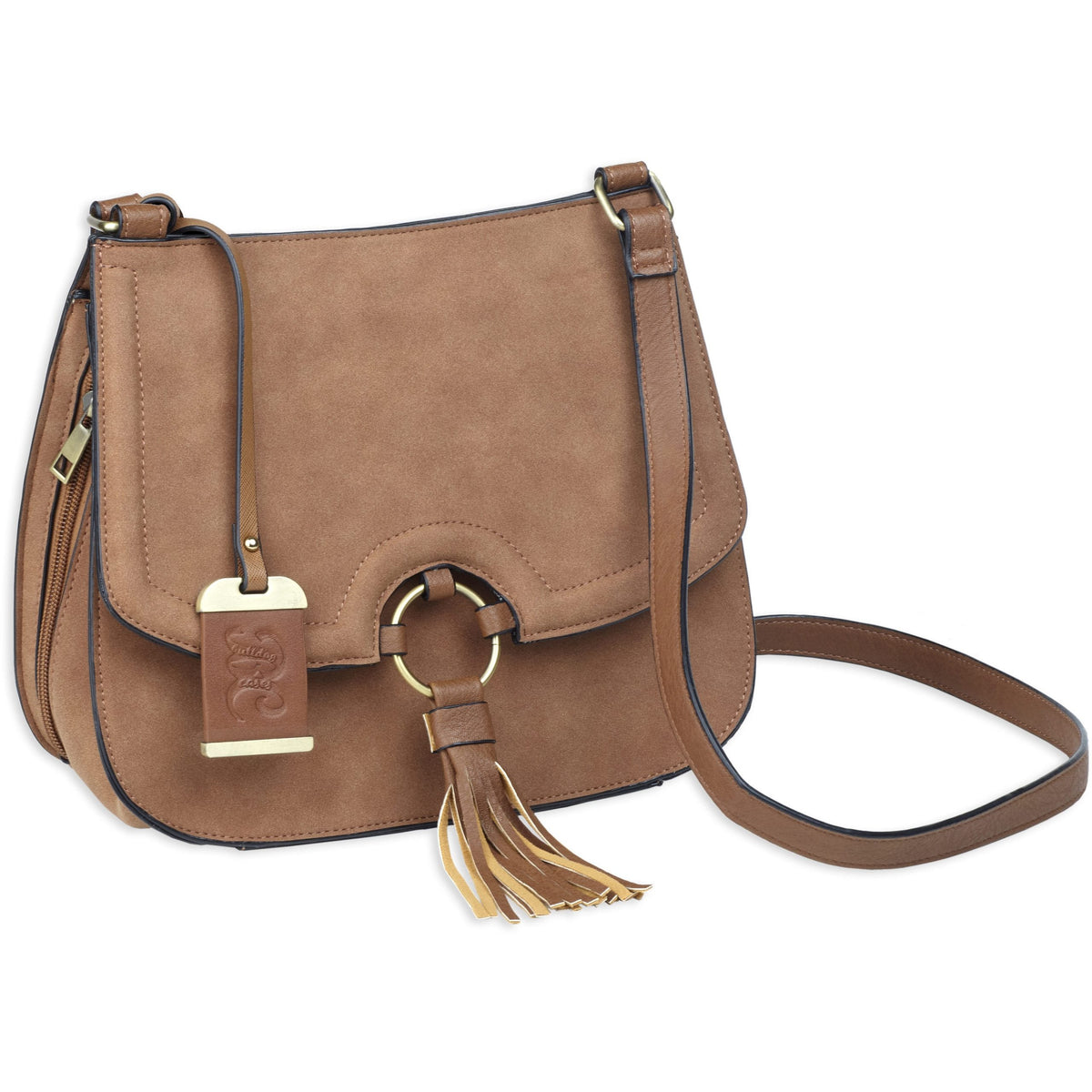 Bulldog Cases - Cross Body Style Purse with Holster - Brown