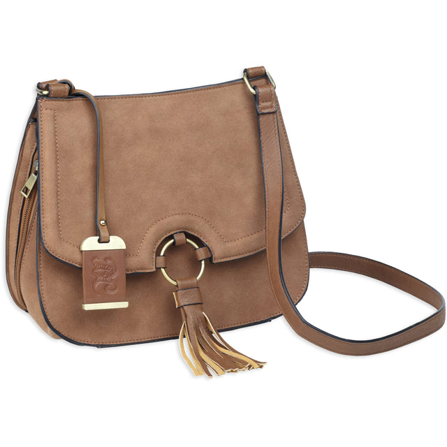 Bulldog Cases - Cross Body Style Purse with Holster - Brown